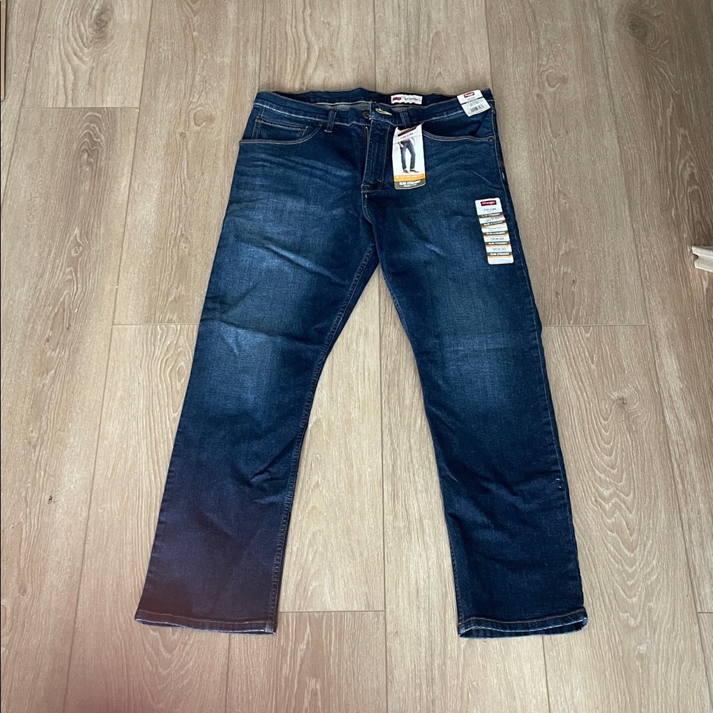 Wrangler Dark Blue Straight Jeans